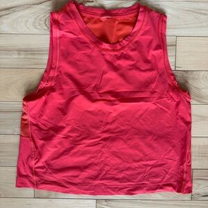 Athleta red mesh back tank size 00